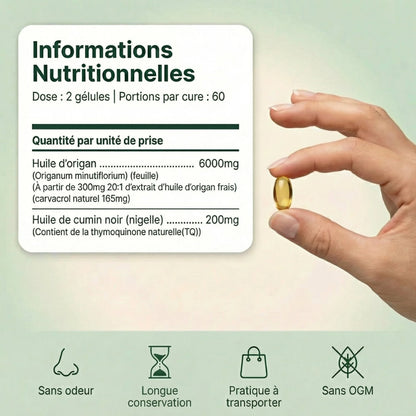Gélules OrigaMix – Élimination naturelle des parasites intestinaux