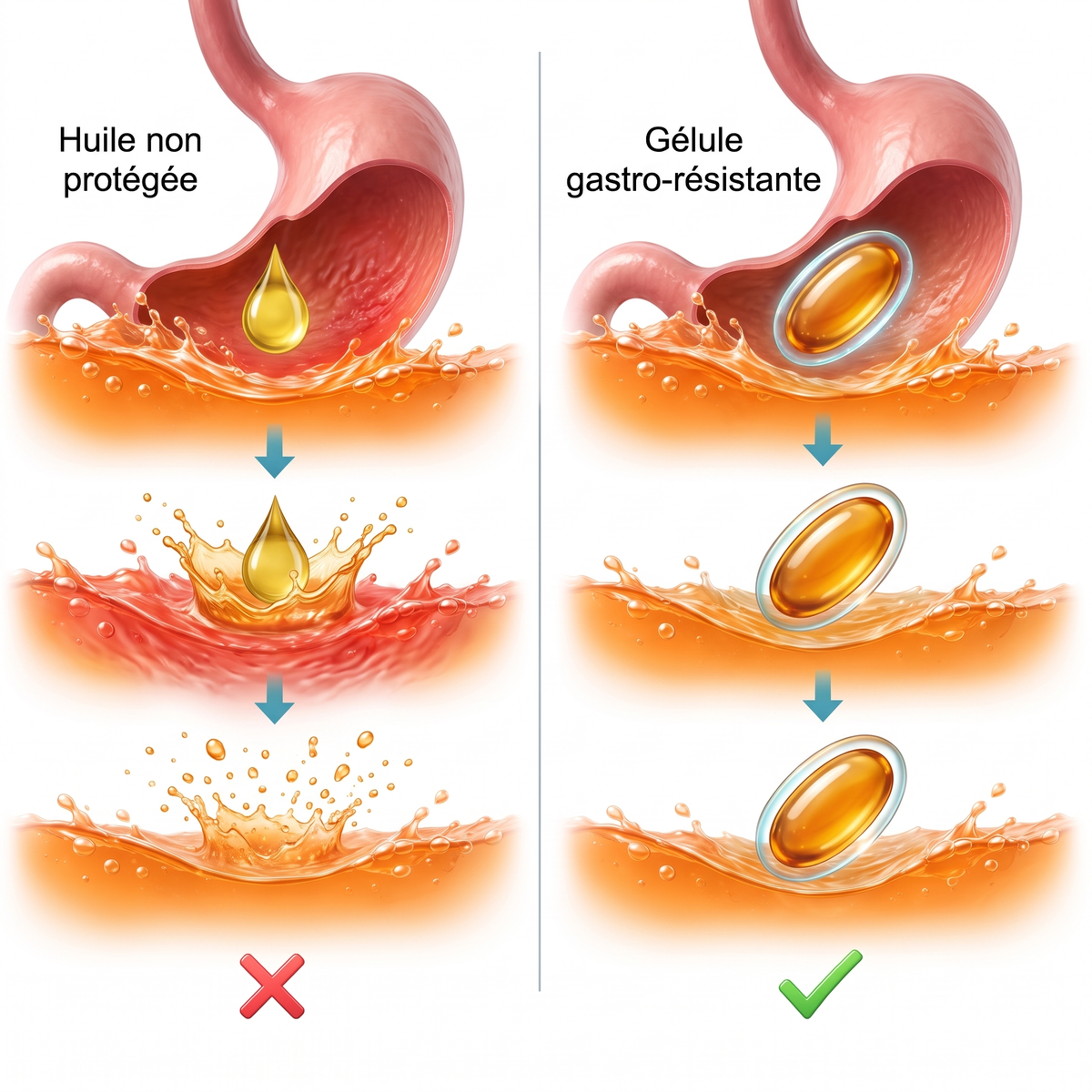 Une gélule gastro-résistante qui protège votre estomac